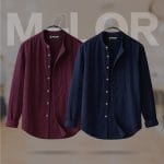 Band Collar Premium Shirt - 2 Pcs Combo