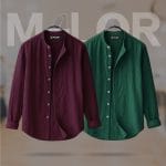 Band Collar Premium Shirt - 2 Pcs Combo