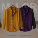 Band Collar Premium Shirt - 2 Pcs Combo