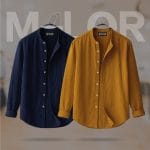 Band Collar Premium Shirt - 2 Pcs Combo