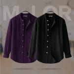 Band Collar Premium Shirt 2 Pcs Combo