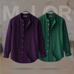 Band Collar Premium Shirt 2 Pcs Combo