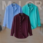 Band Collar Premium Shirt - 3 Pcs Combo