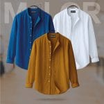 Band Collar Premium Shirt - 3 Pcs Combo