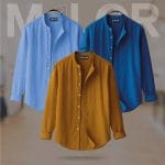 Band Collar Premium Shirt - 3 Pcs Combo