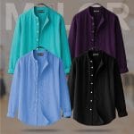 4 Pcs Combo-Band Collar Premium Shirt