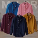 5 Pcs Combo-Band Collar Premium Shirt